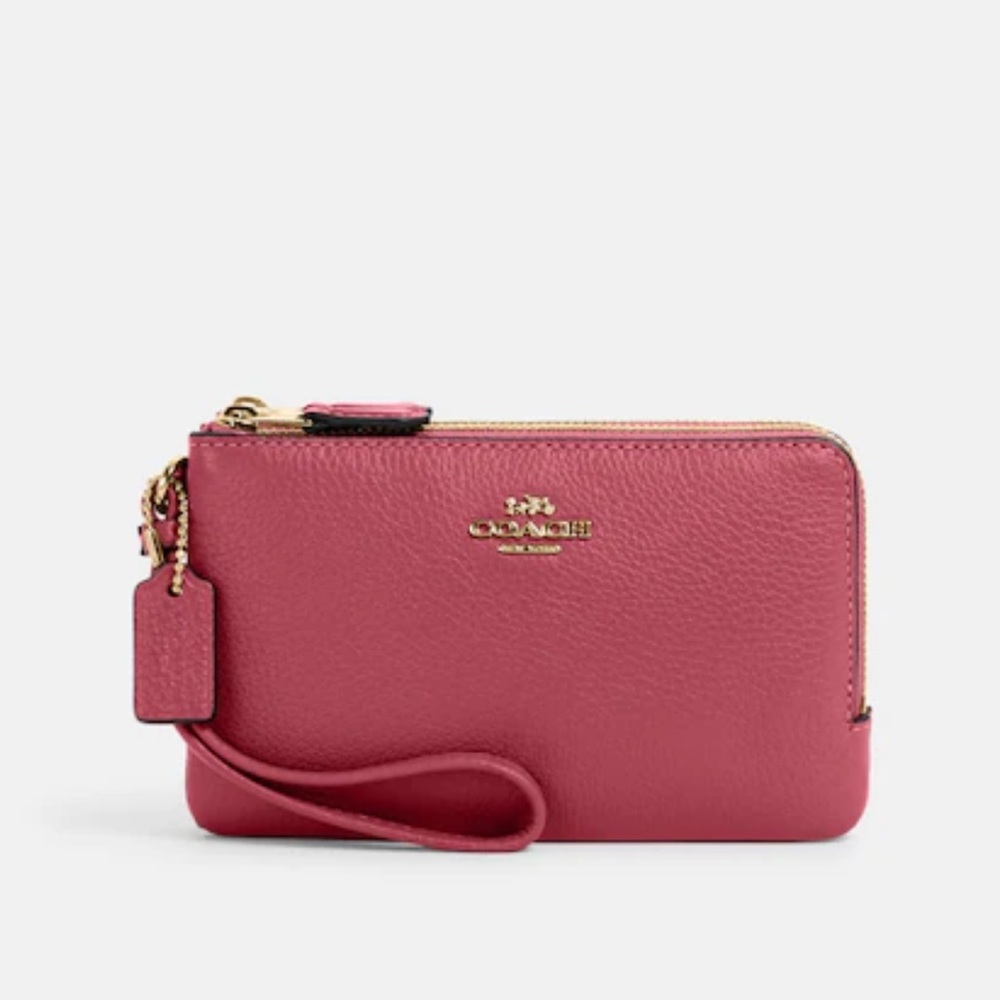 Coach Double Corner Zip Wristlet
IM/Rouge
NWT - Picture 3 of 16